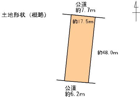 北名古屋市西之保八之坪　貸地画像1